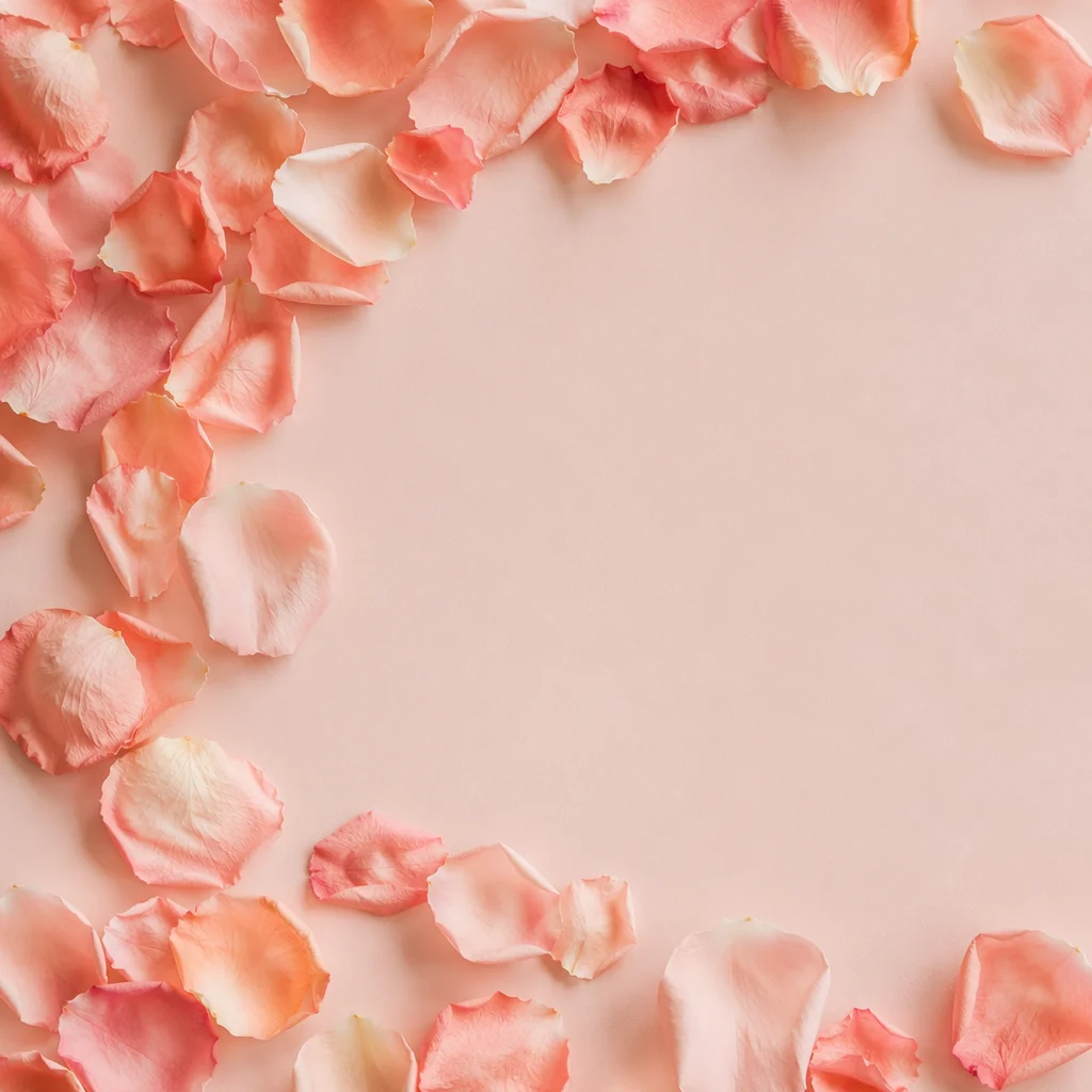 Soft Pink Rose Petal Pastel Background