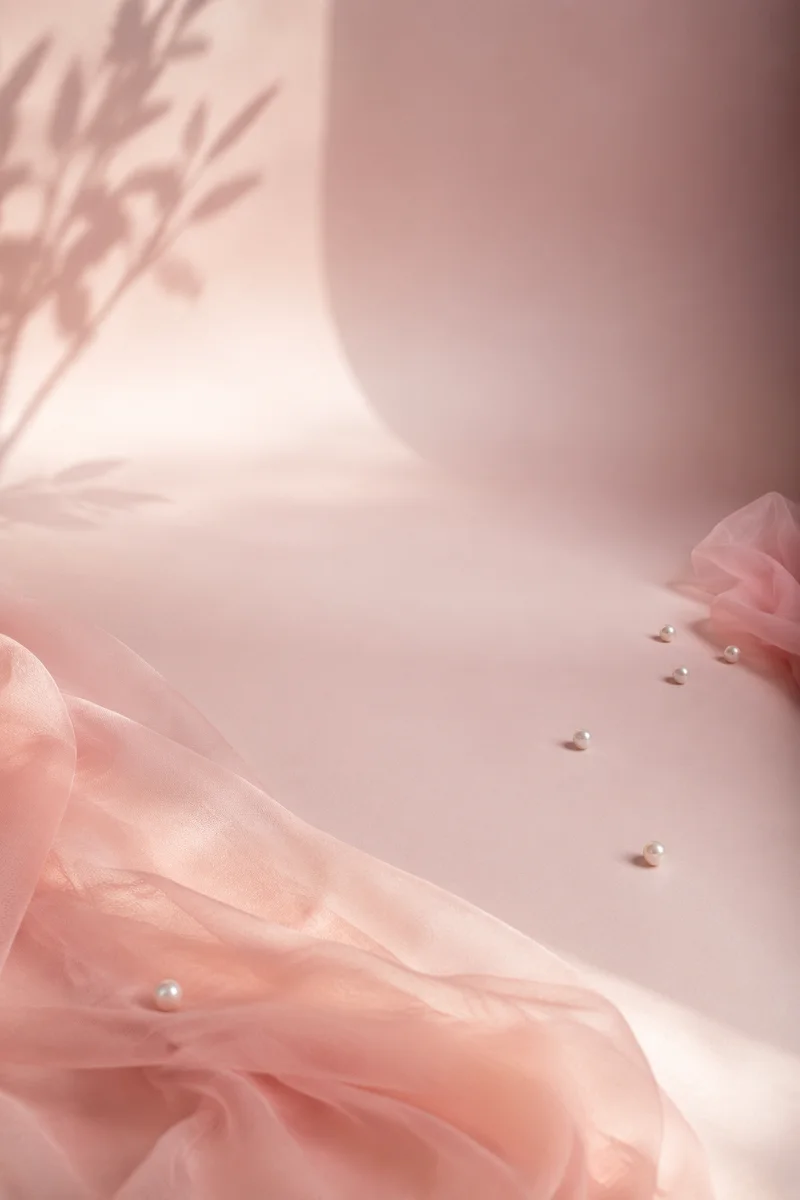 Soft Pink Pastel Feminine Background Scene