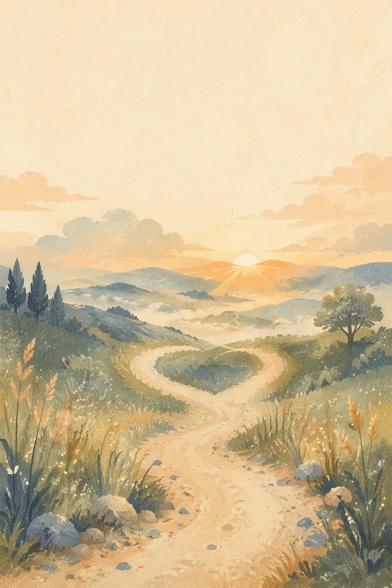 Winding Dawn Road of Trust and Hope