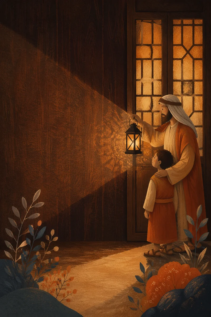 Lantern Light Guiding a Dark Path