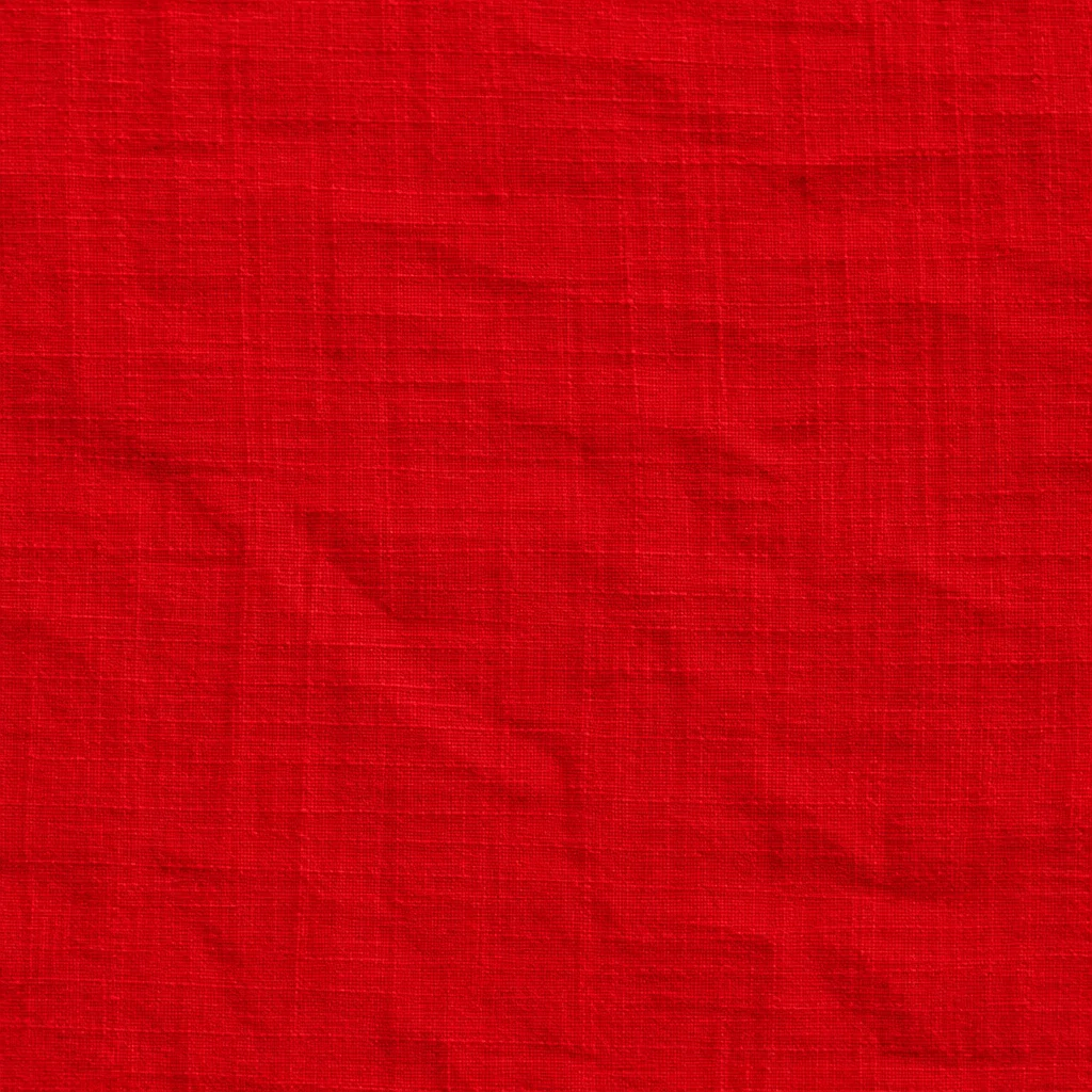Bold Vibrant Red Fabric Background Texture