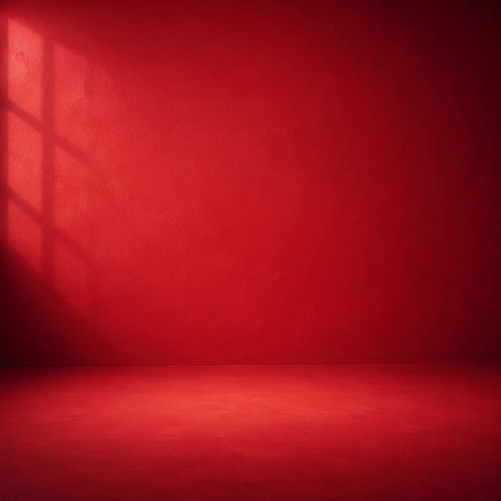 Bold Solid Red Studio Background