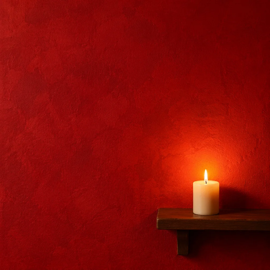 Vibrant Red Prayer Candle Background