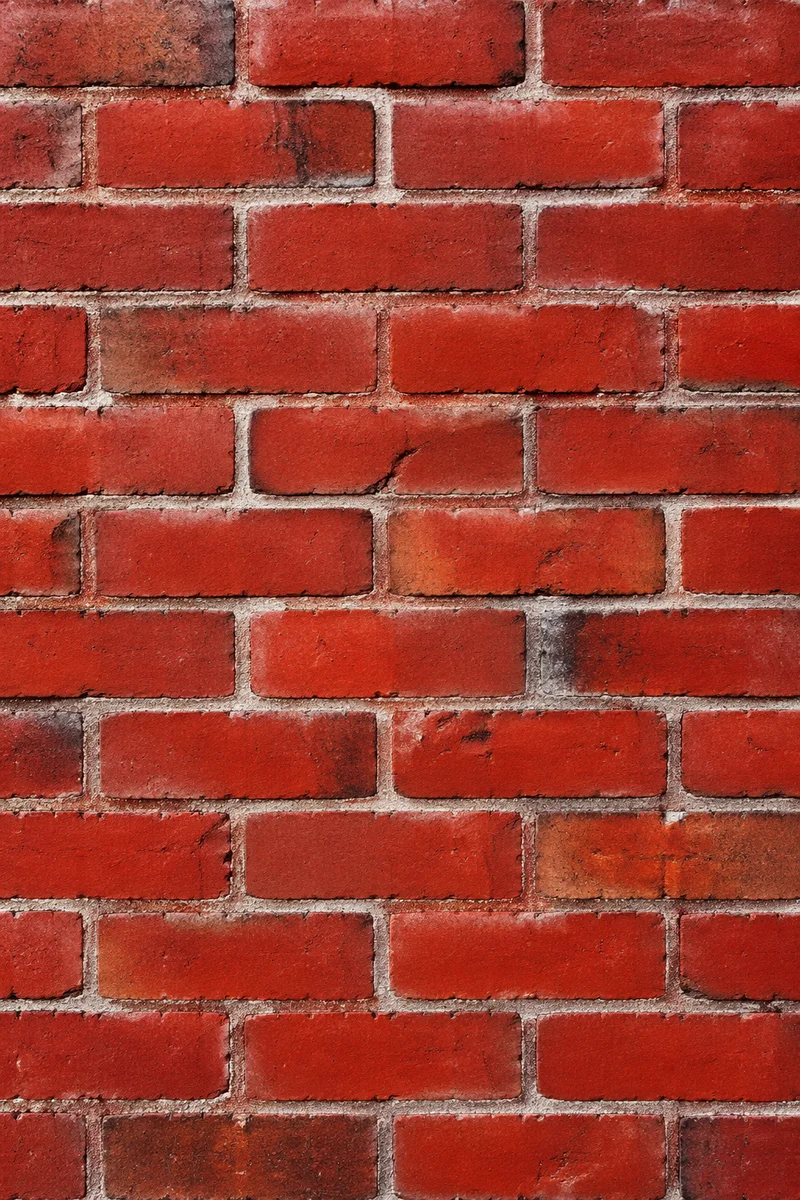 Bold Vibrant Red Brick Wall Background