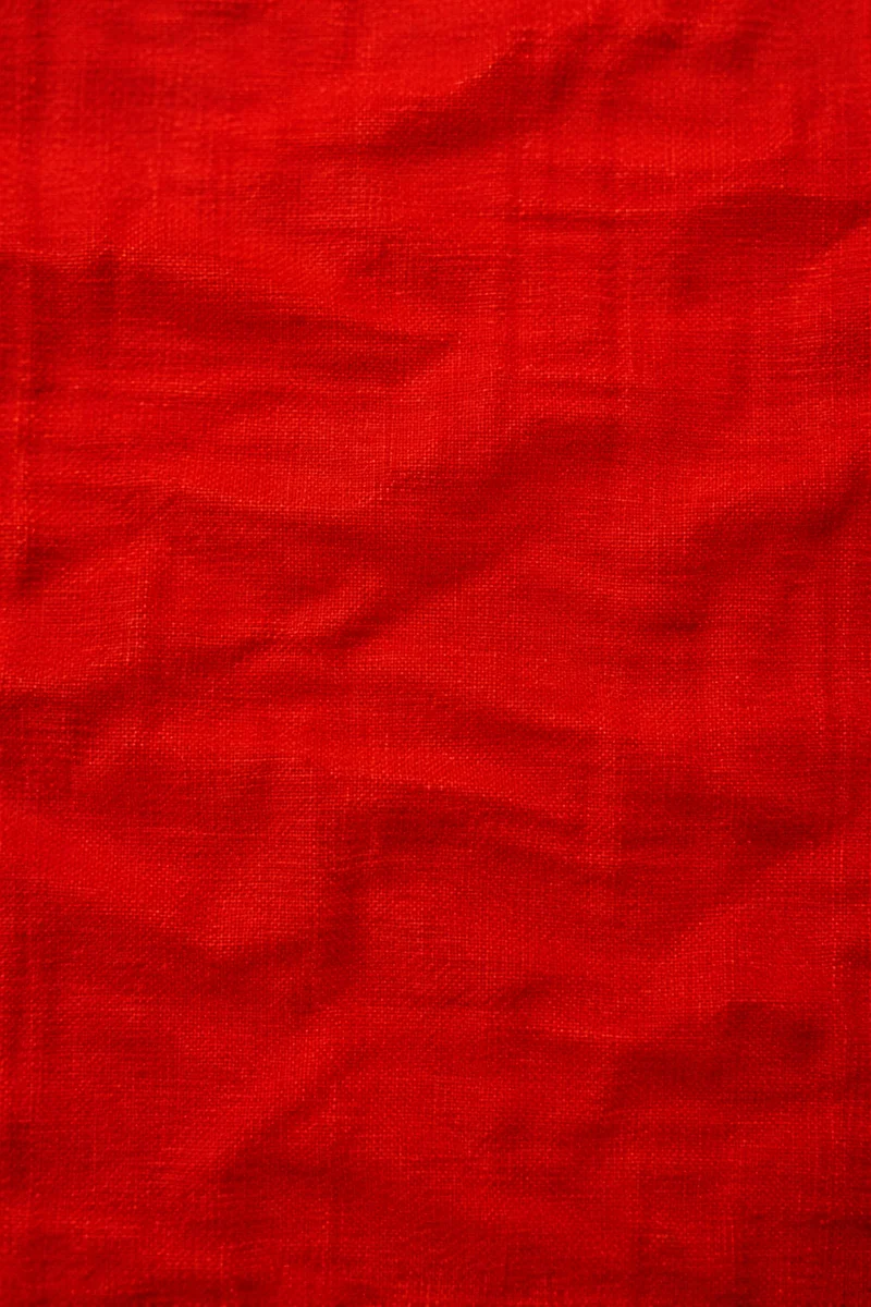 Bold Vibrant Red Fabric Texture Background