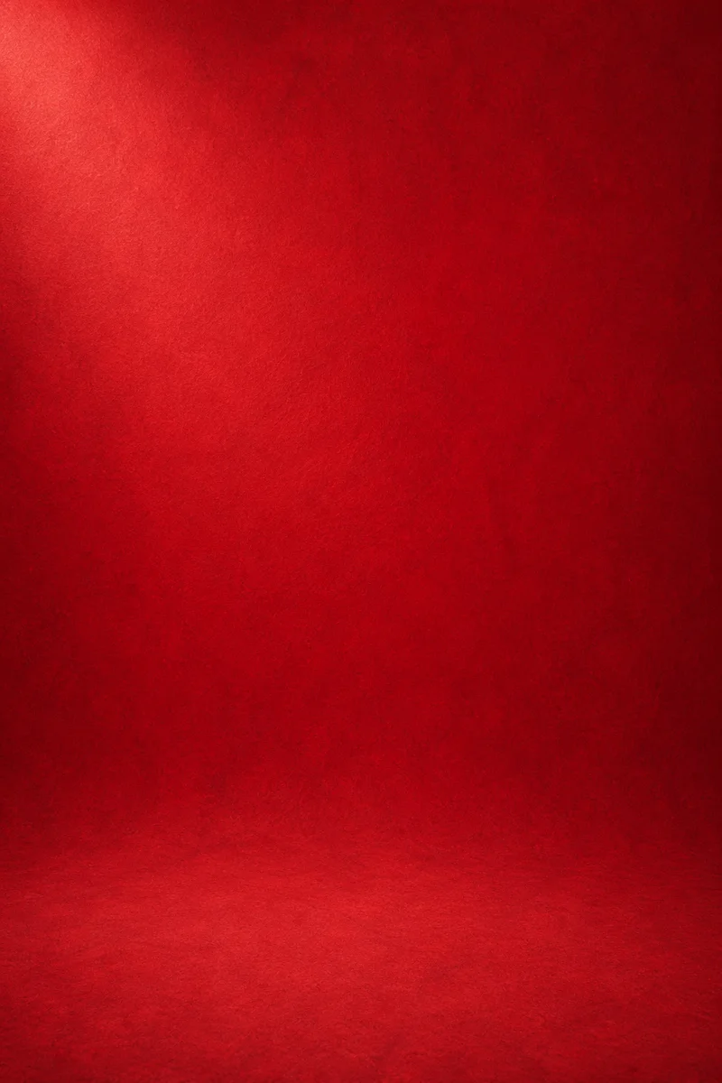 Bold Solid Red Studio Background