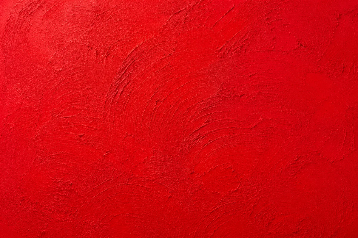 Bold Vibrant Red Plaster Background
