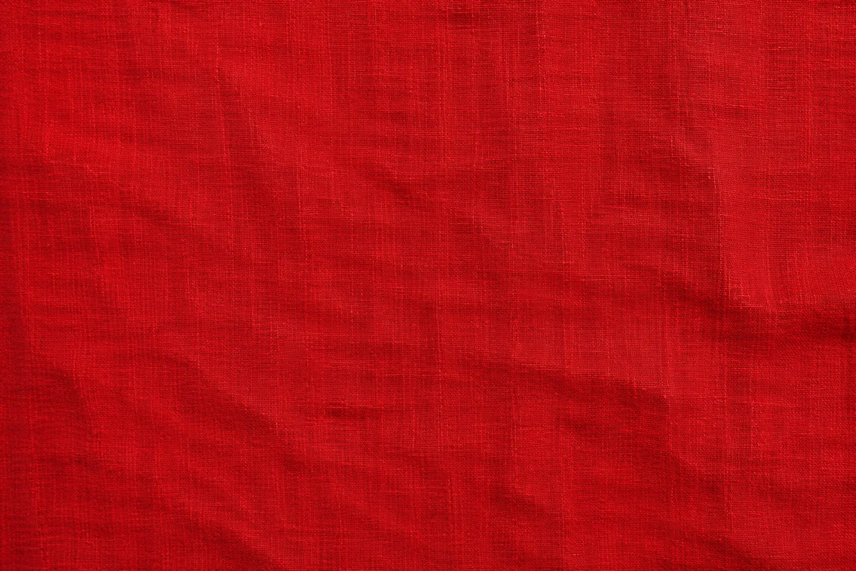 Bold Vibrant Red Fabric Background Texture