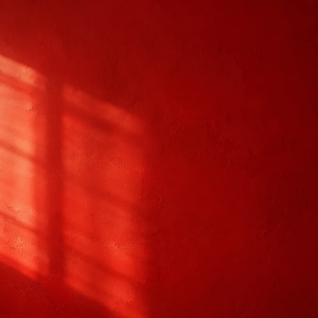 Bold Red Textured Plaster Wall Background