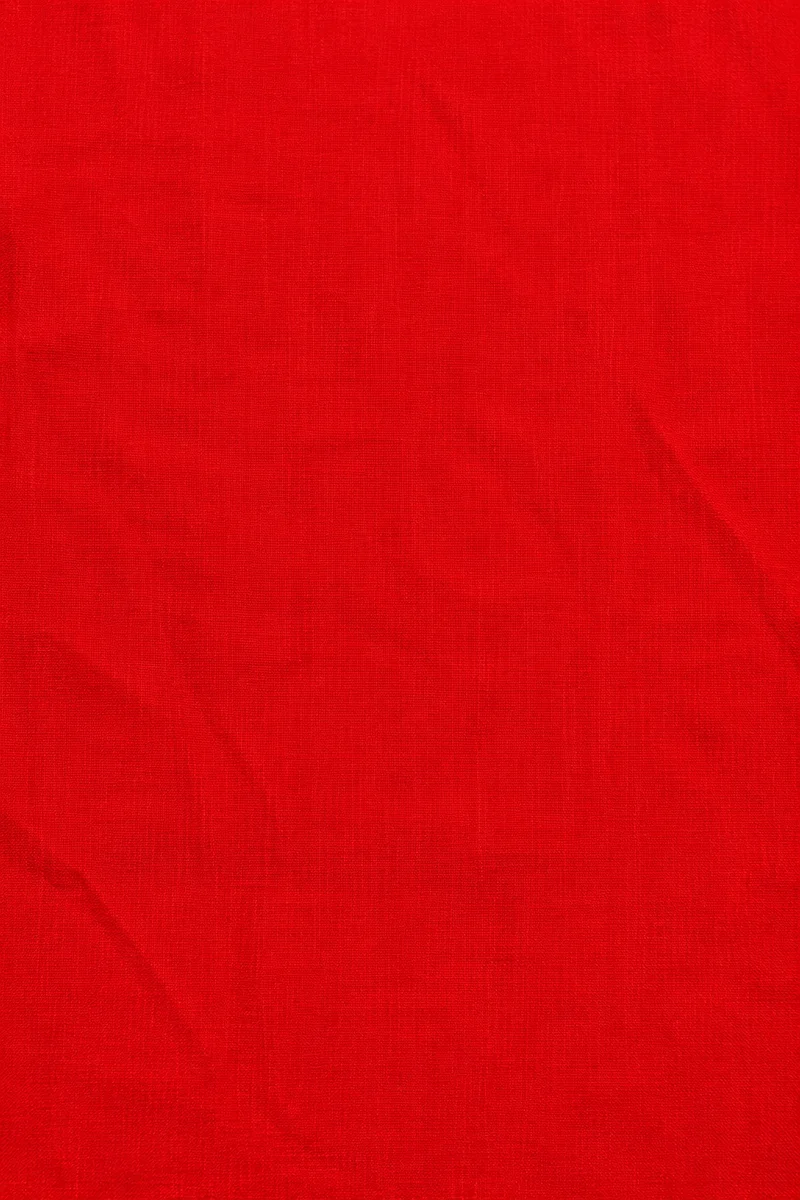 Bold Vibrant Red Fabric Background