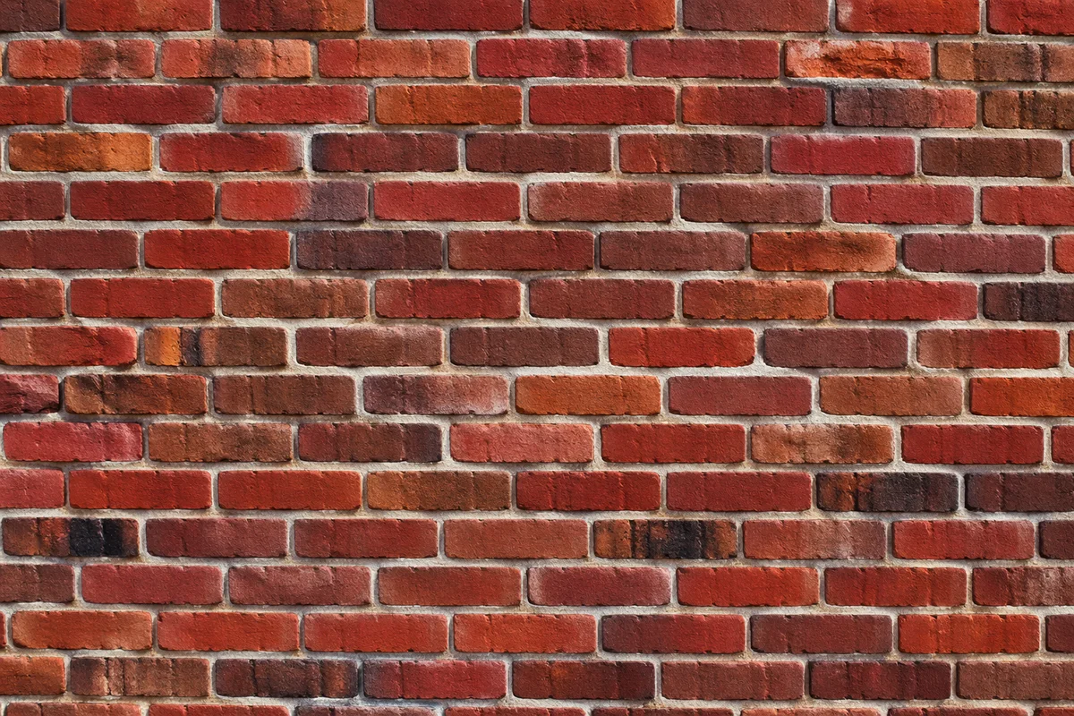 Bold Vibrant Red Brick Wall Background
