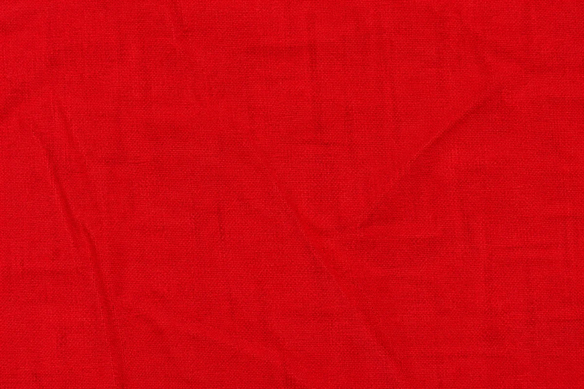 Bold Vibrant Red Fabric Background Texture