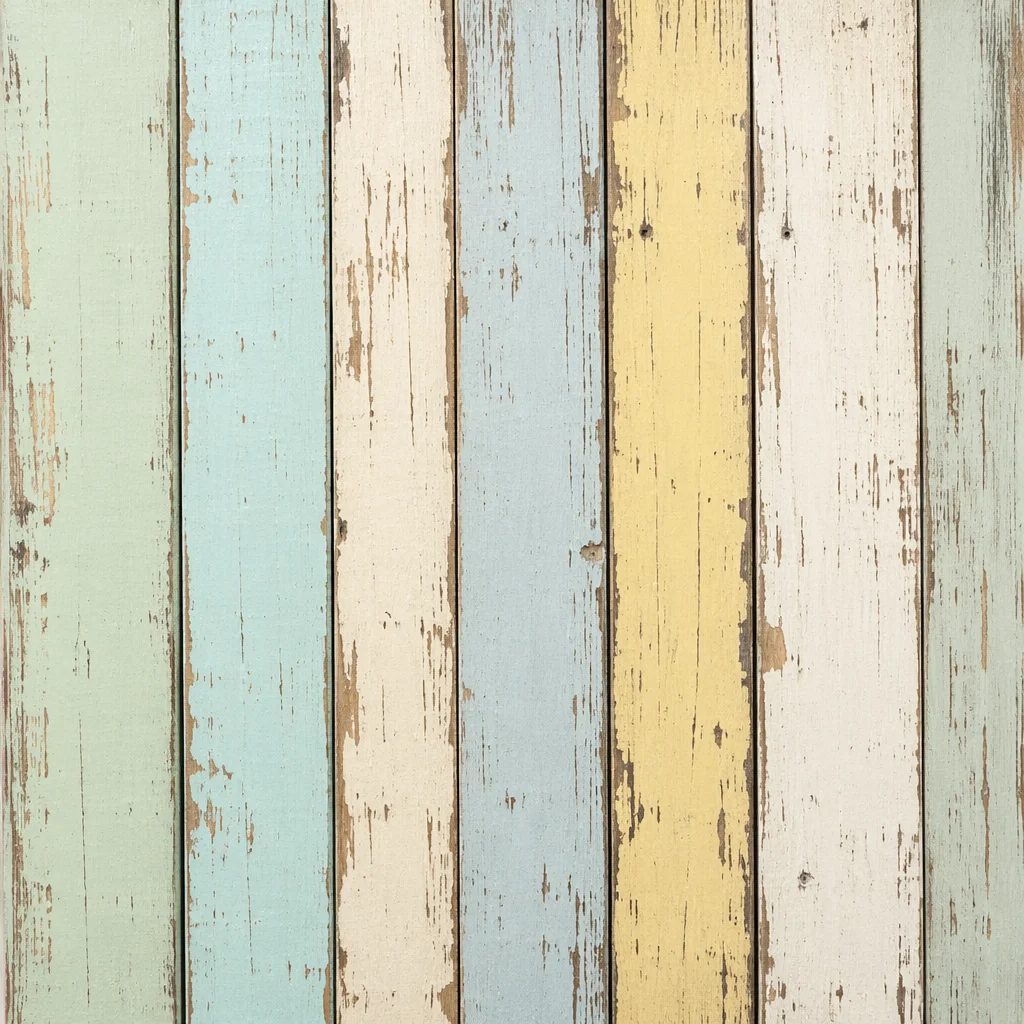 Faded Retro Pastel Wooden Plank Background
