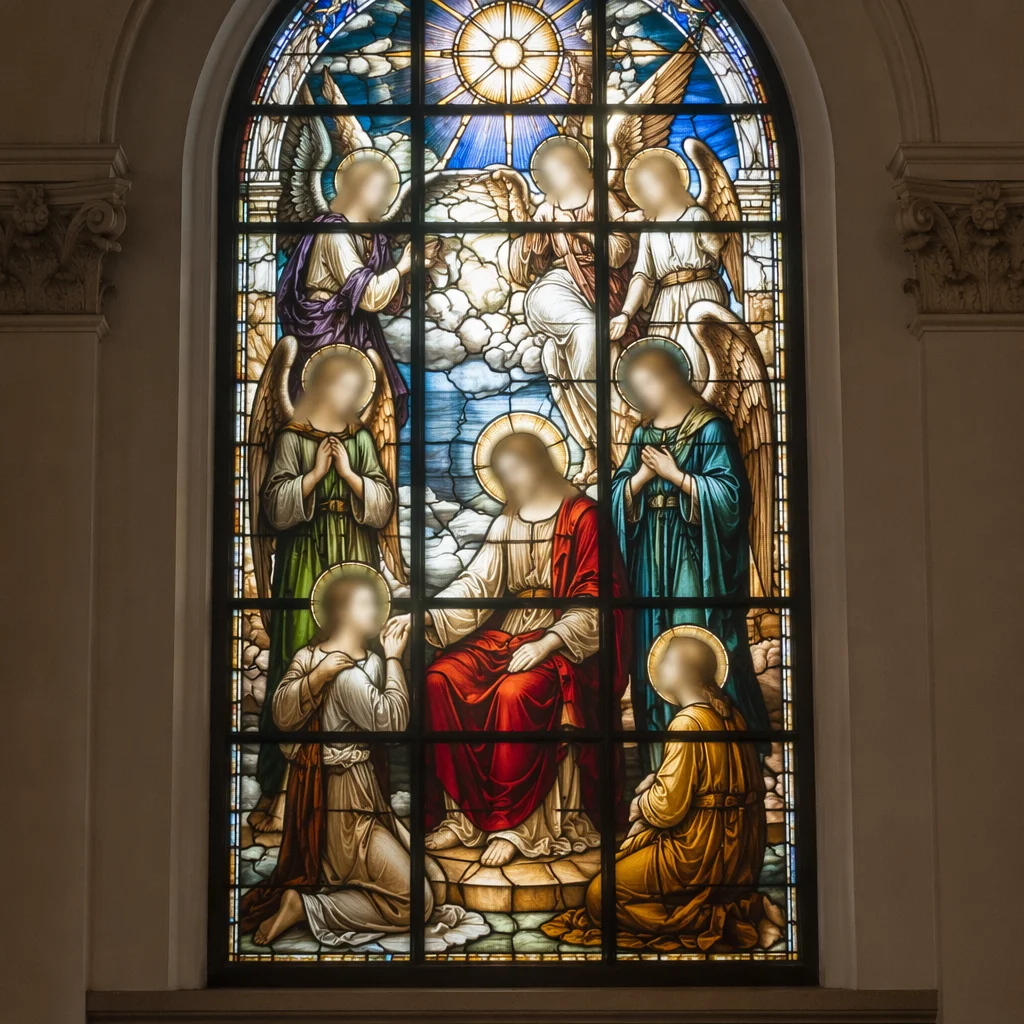 Comforting Stained Glass Chapel Background