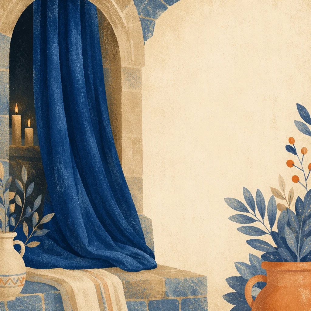 Deep Royal Blue Draped Velvet Background