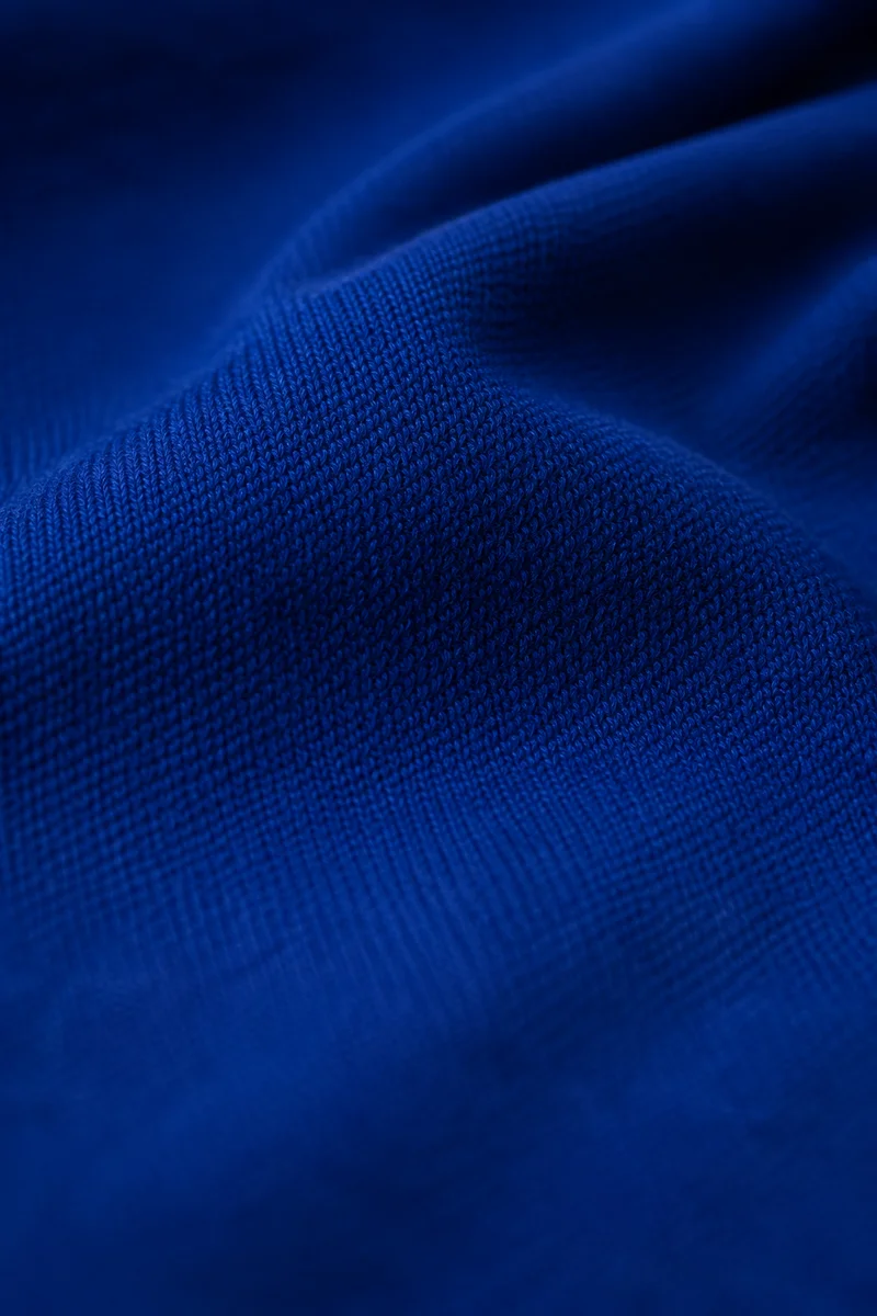 Deep Royal Blue Fabric Texture Background