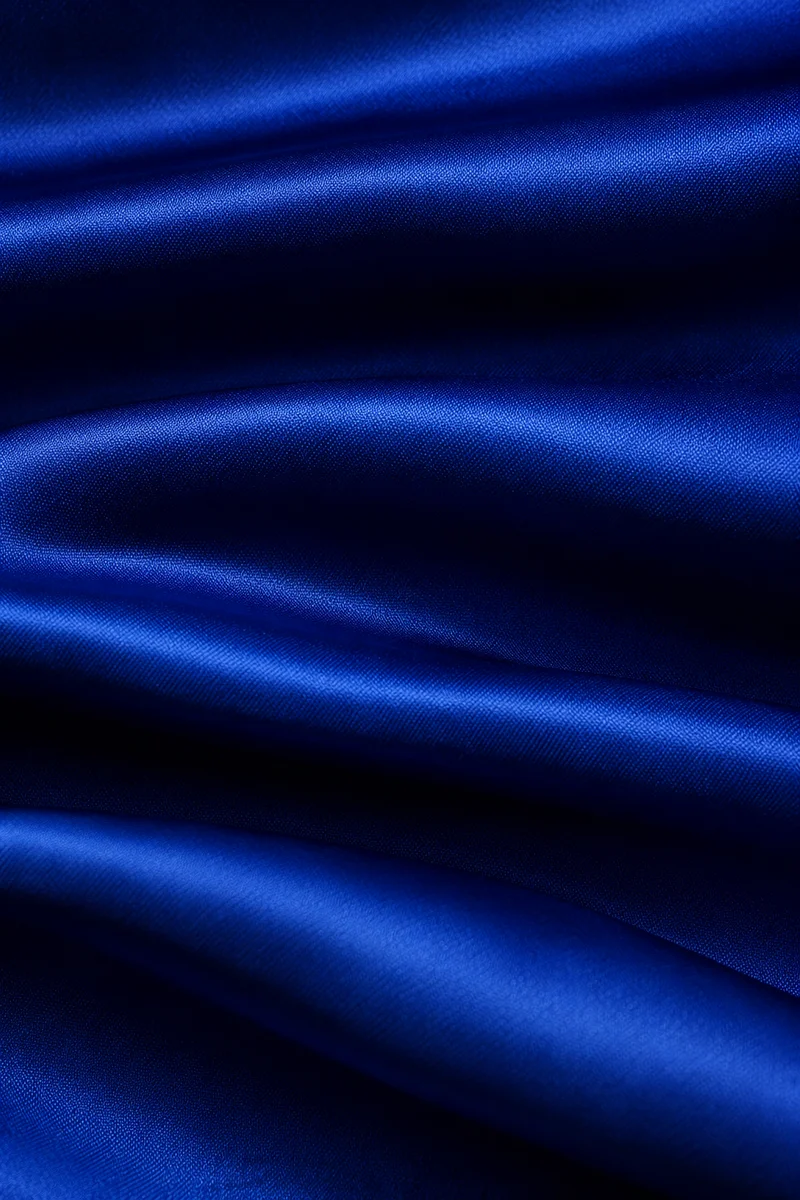 Deep Royal Blue Satin Fold Background