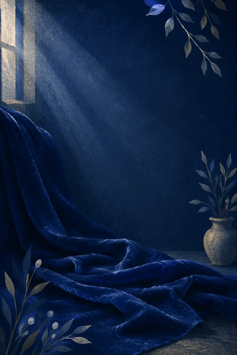 Deep Royal Blue Velvet Background