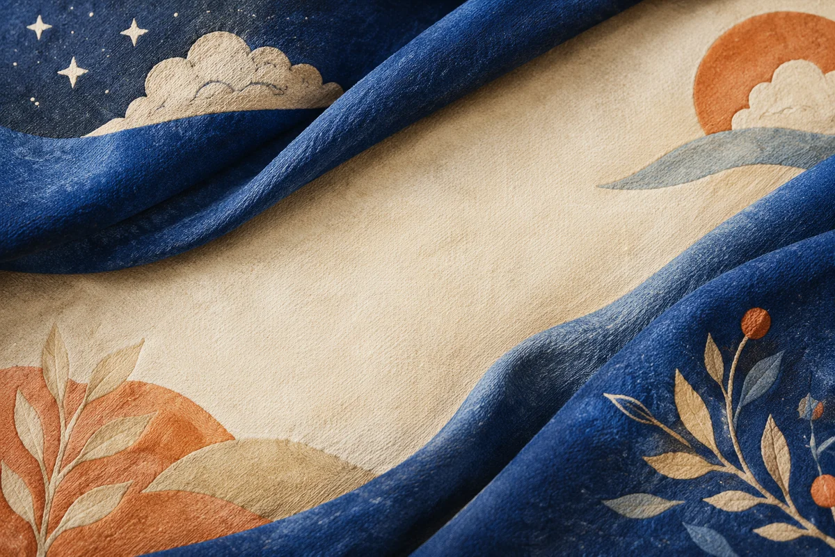 Luxurious Deep Royal Blue Velvet Background
