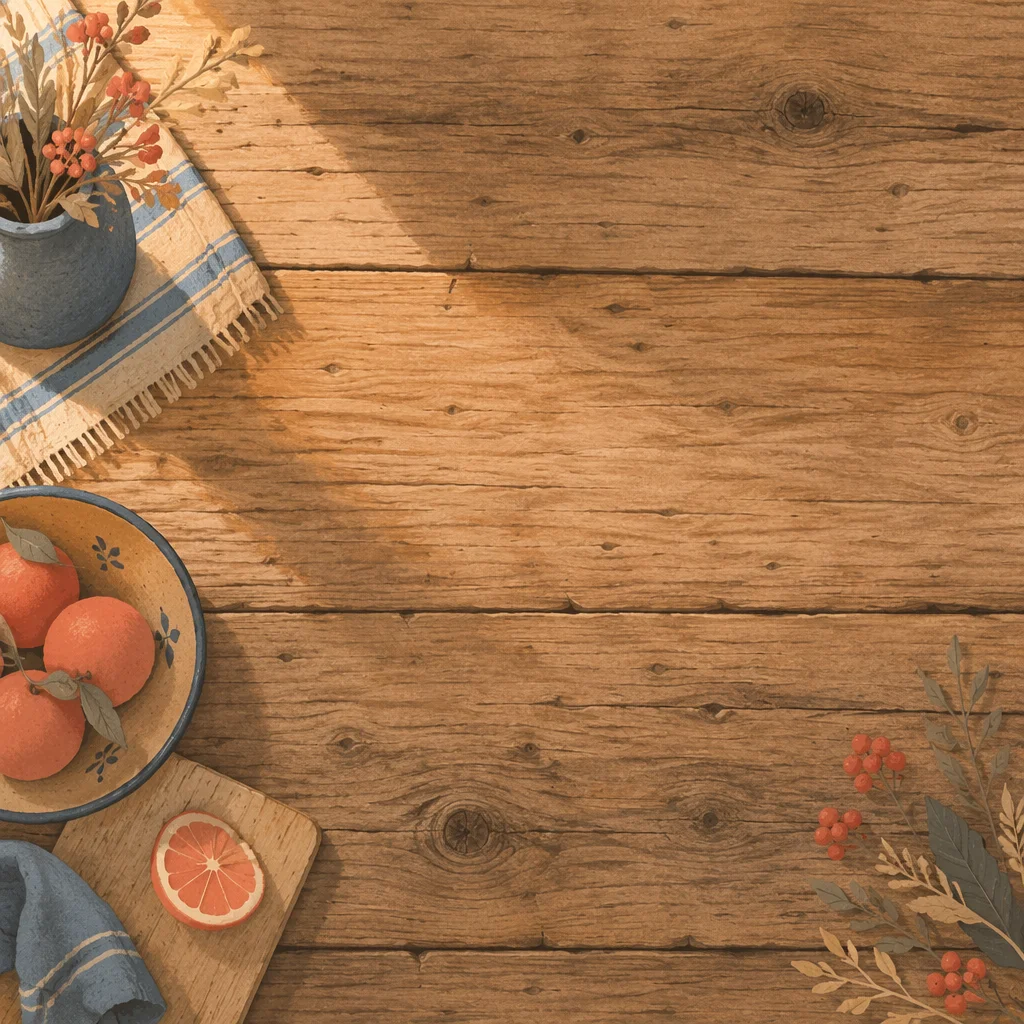 Warm Rustic Wood Grain Background Space