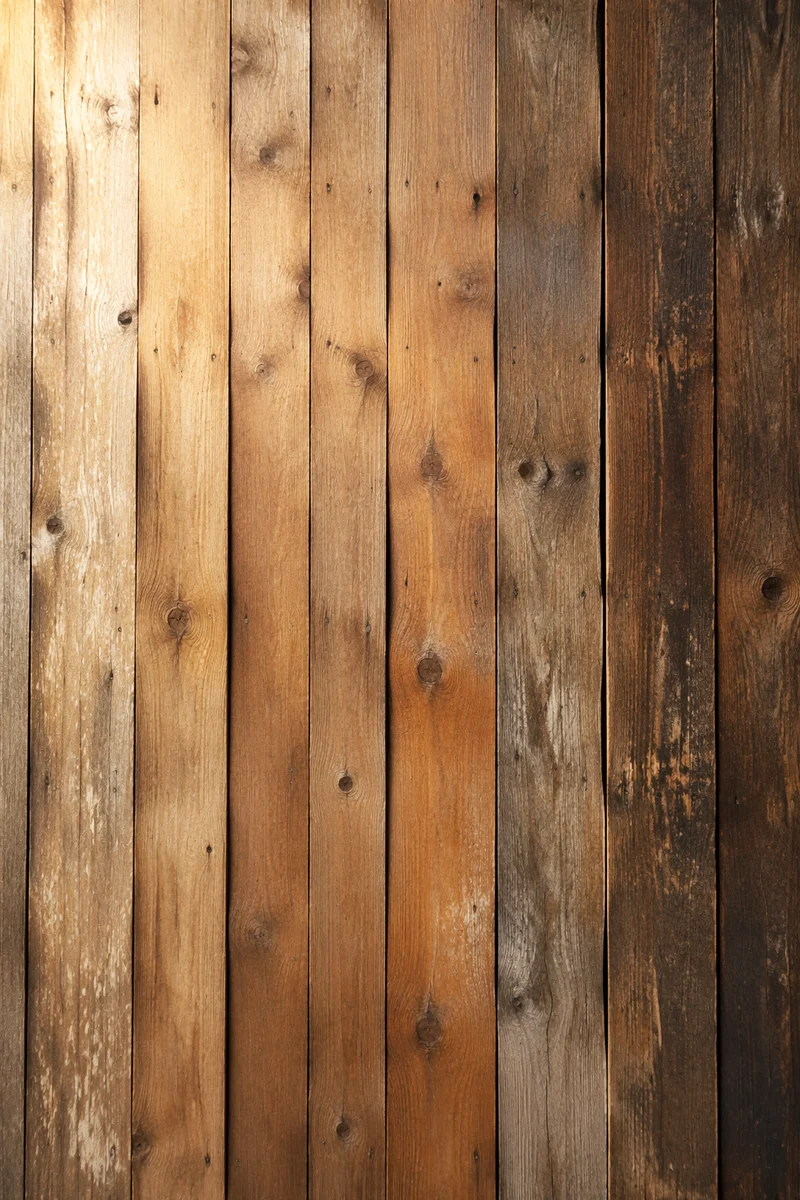 Rustic Warm Brown Wooden Plank Background