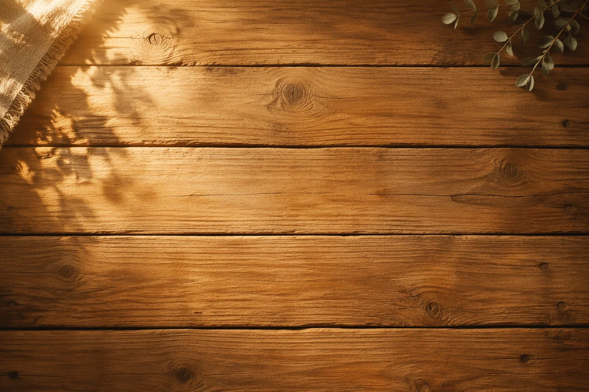 Rustic Wooden Planks in Warm Brown