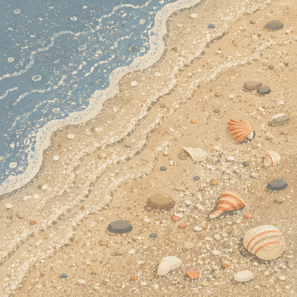 Peaceful Beach Sand Macro Texture