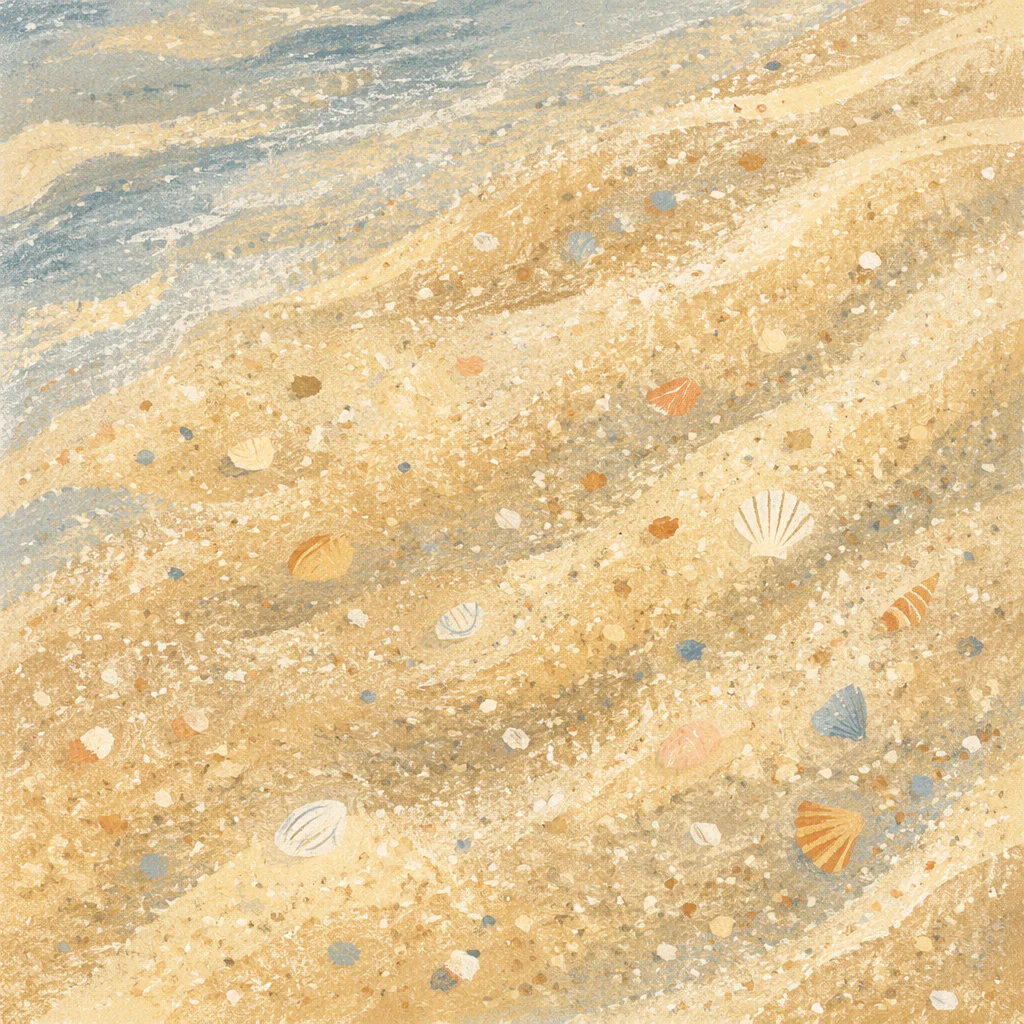Peaceful Macro Beach Sand Texture