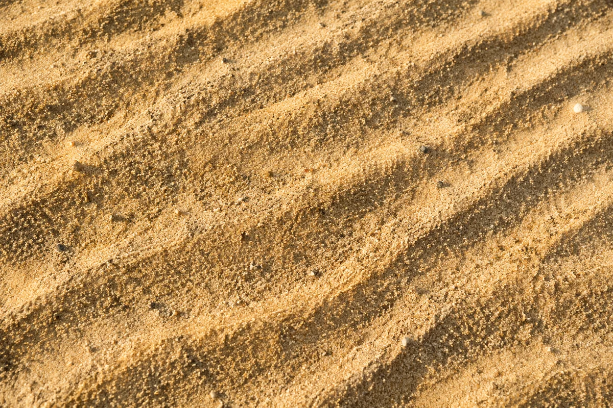 Golden Beach Sand Ripple Texture Background