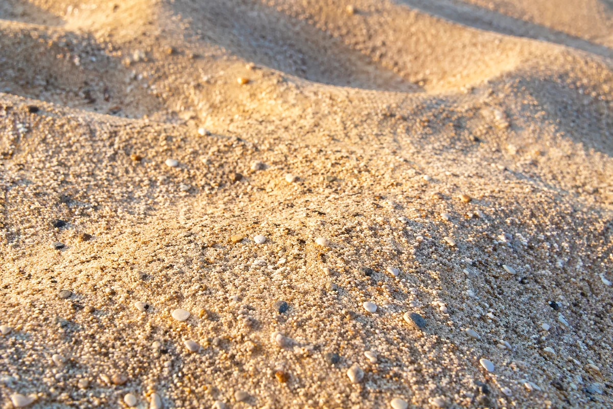 Golden Beach Sand Texture Background