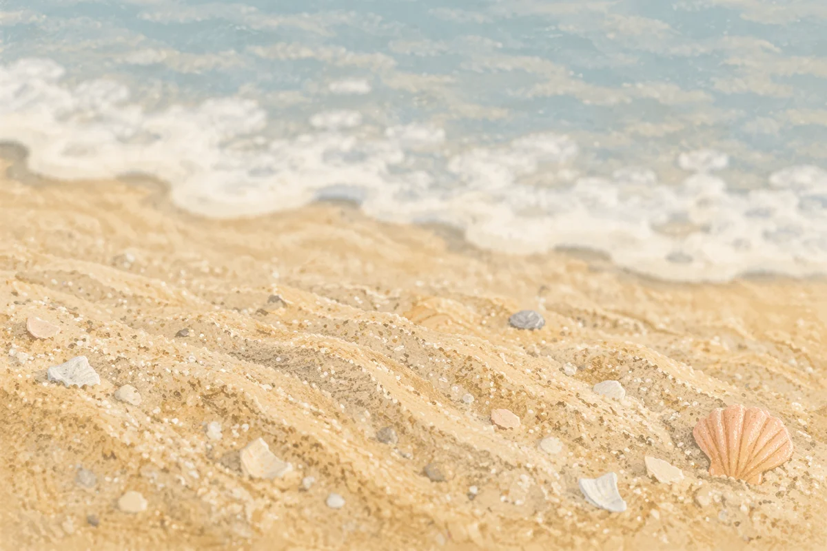 Close Up Beach Sand Texture