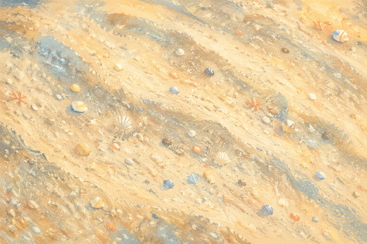 Peaceful Beach Sand Macro Texture