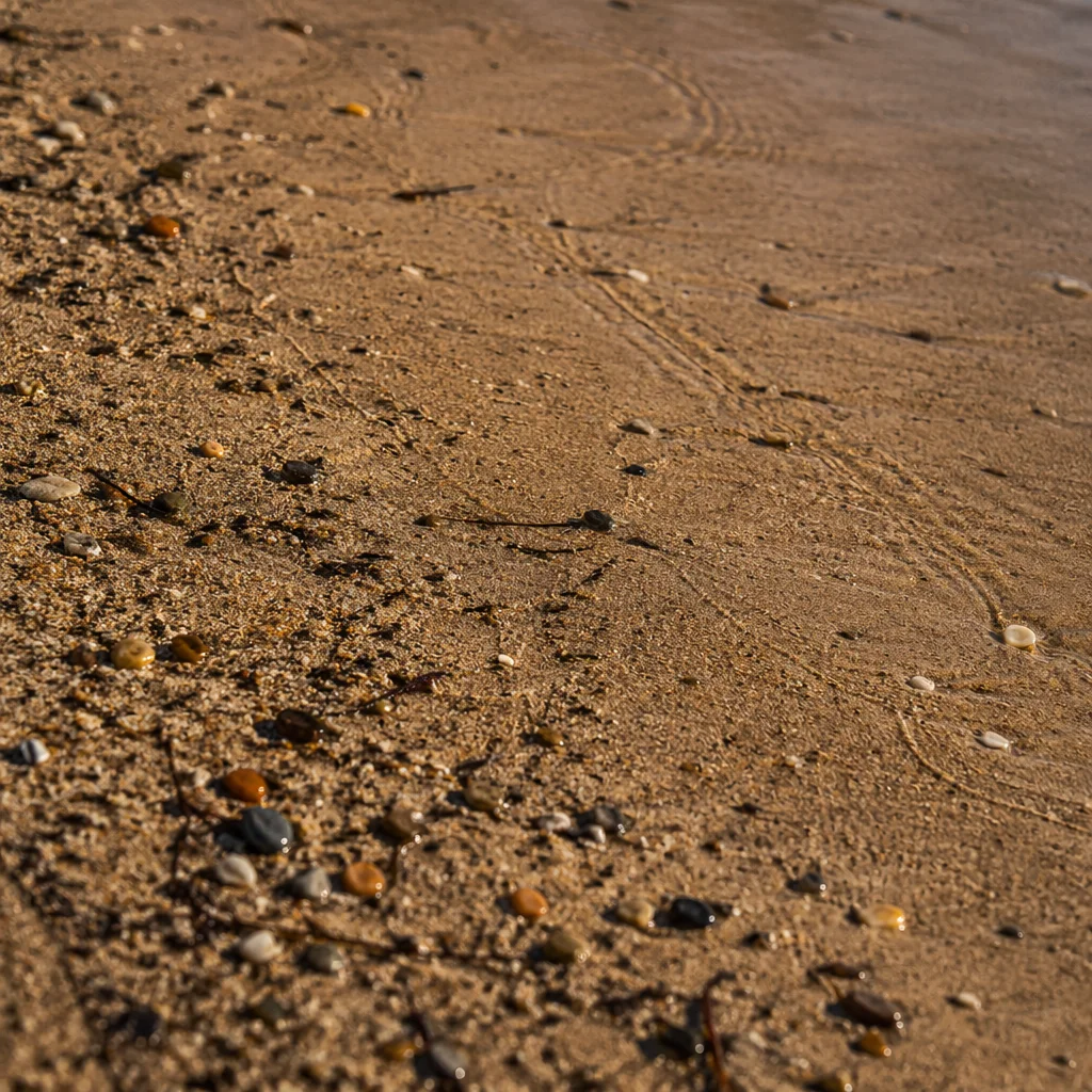 Golden Beach Sand Macro Texture Background