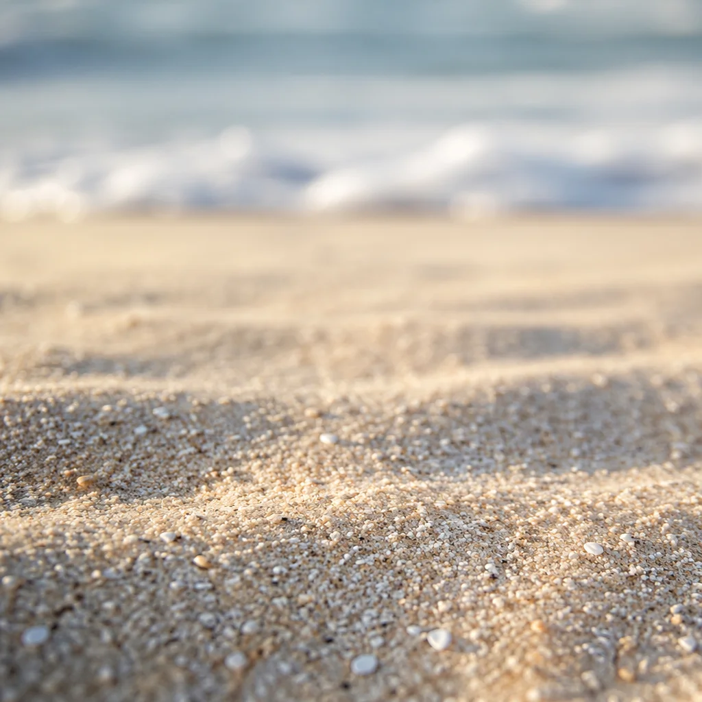Peaceful Macro Beach Sand Background