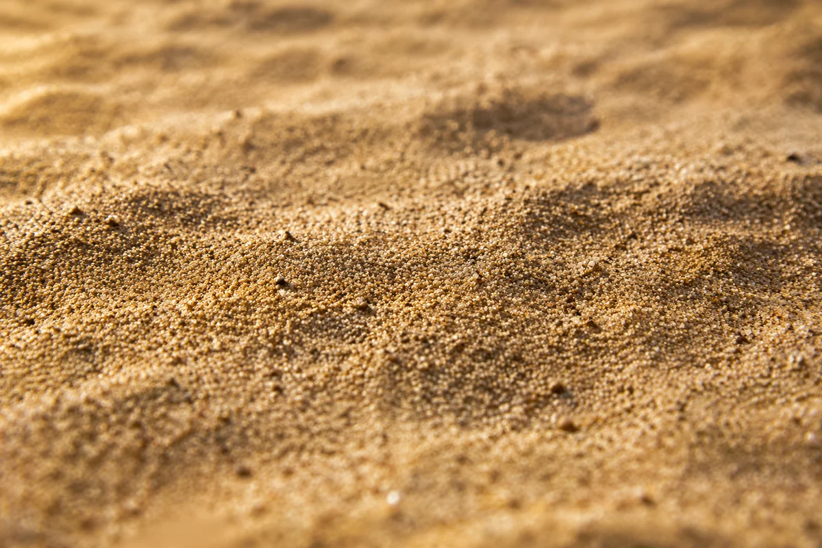 Golden Beach Sand Macro Texture Background