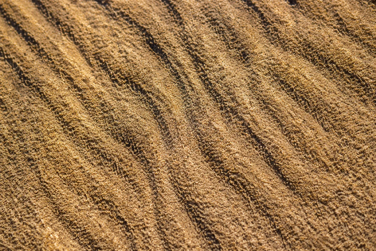 Golden Beach Sand Ripple Texture Background