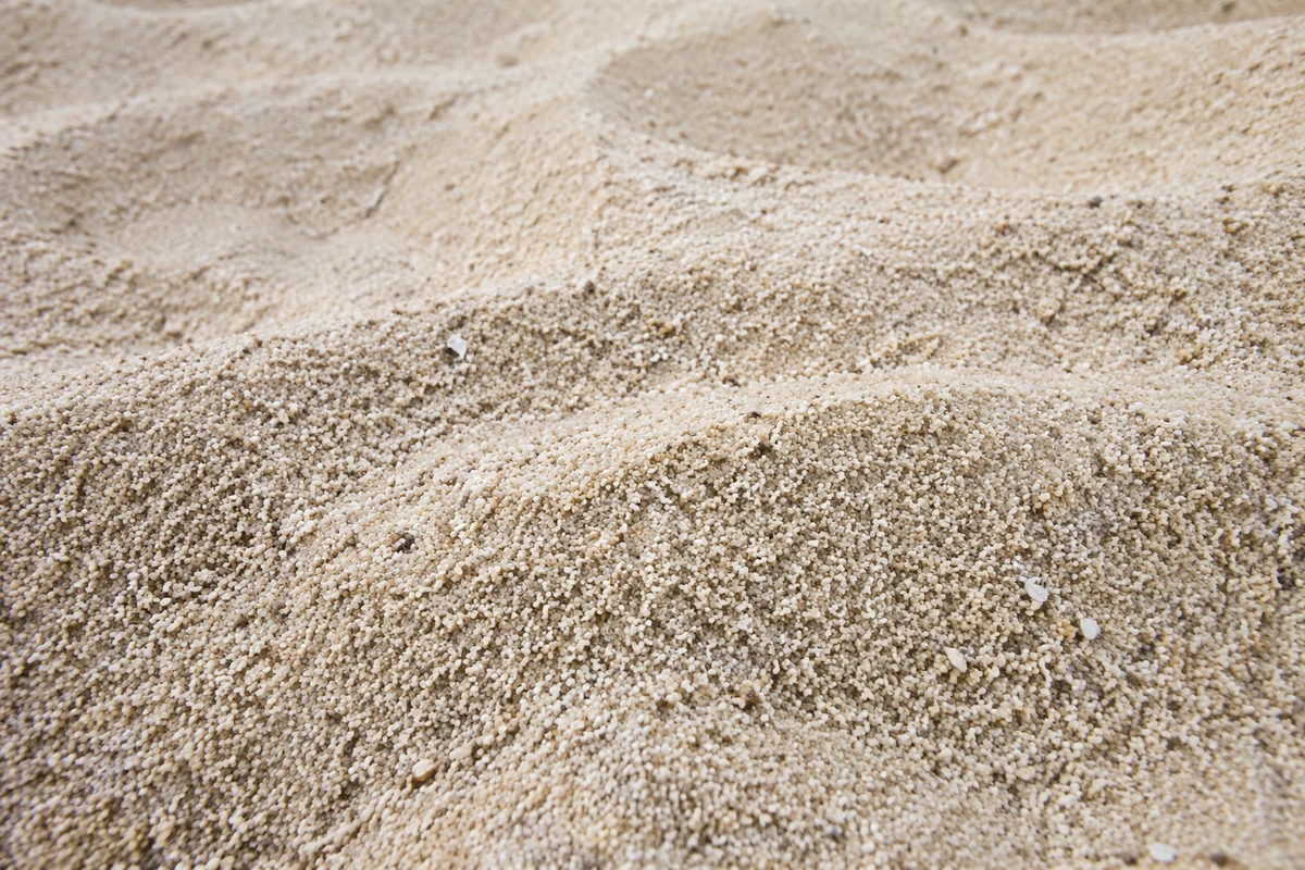 Natural Beach Sand Texture Close Up