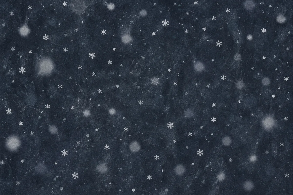 Soft Falling Snow Christmas Night Background