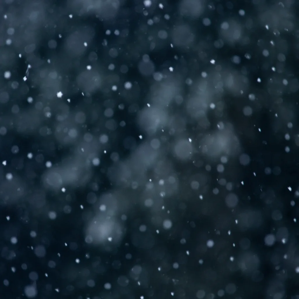 Soft Snowfall on Dark Christmas Background