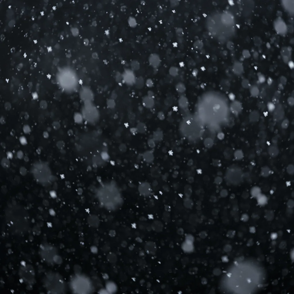 Soft Falling Snow on Dark Christmas Background