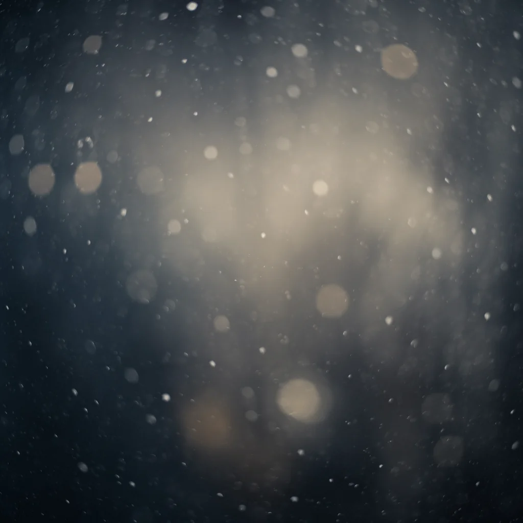 Soft Snowfall on Dark Christmas Background