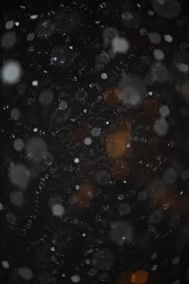 Soft Falling Snow on Dark Christmas Night