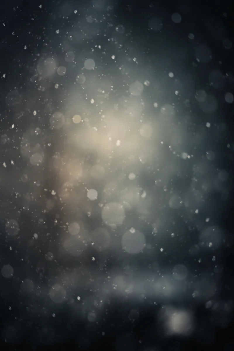 Soft Snowfall on Dark Christmas Background