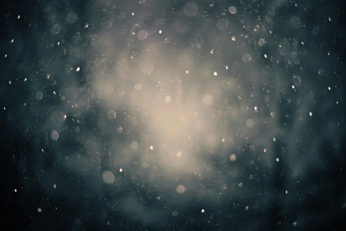 Soft Snowfall on Dark Christmas Background