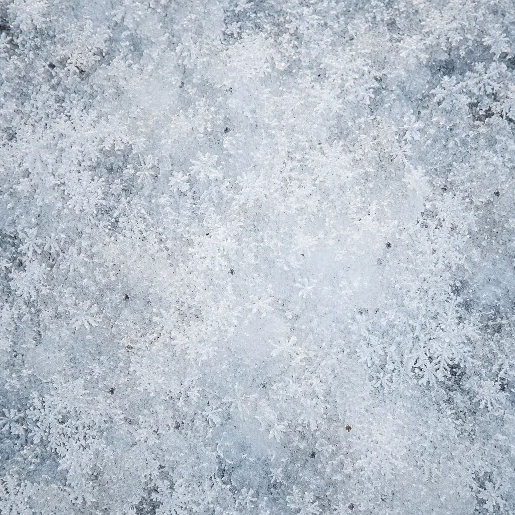 White Frost Crystal Winter Background