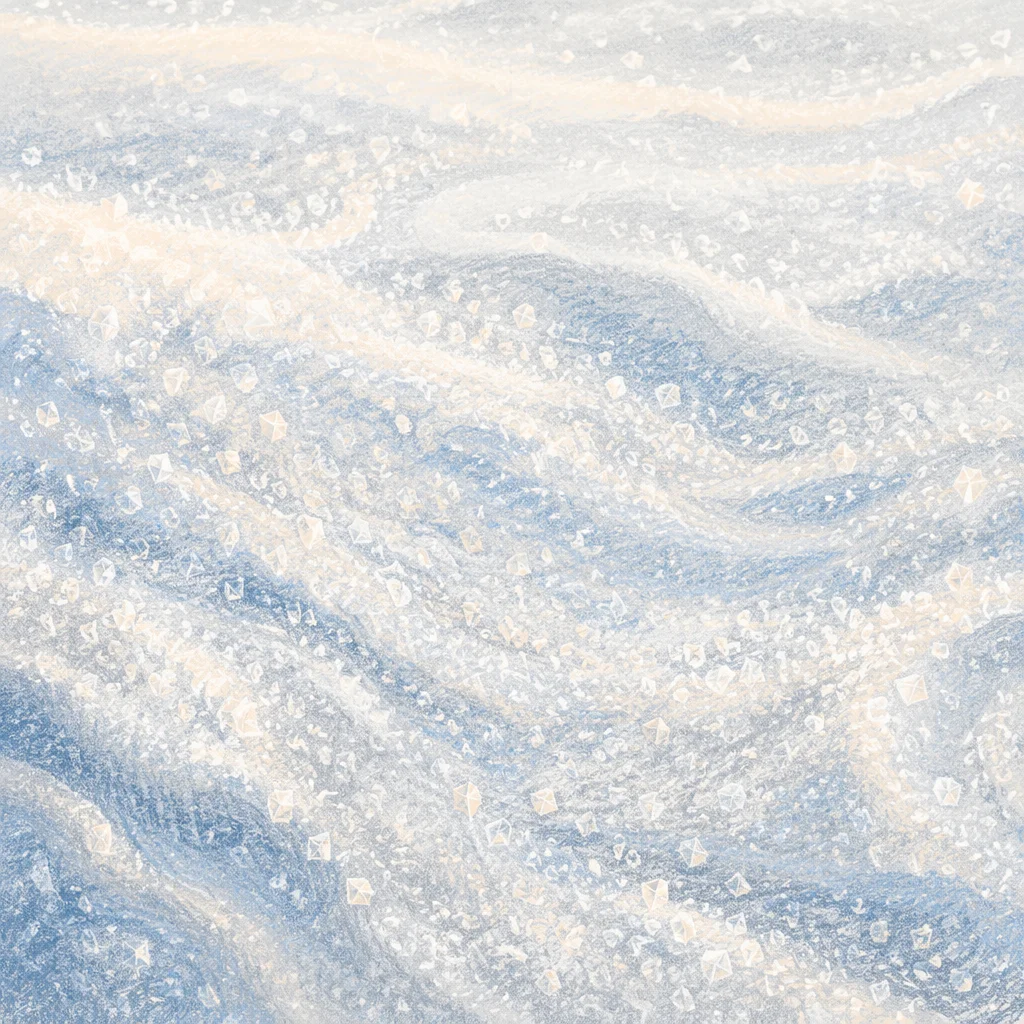 Untouched Snow Crystal Macro Background