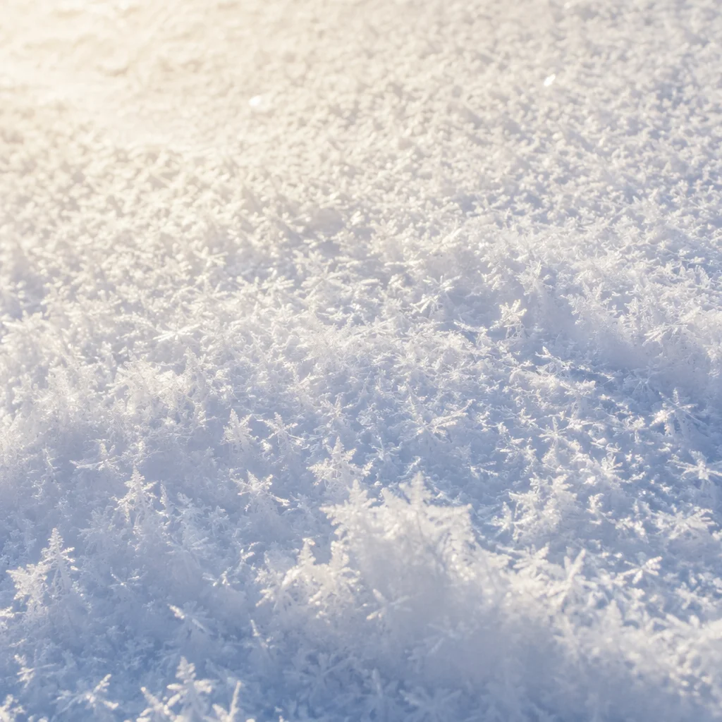 Pristine Snow Crystal Winter Background