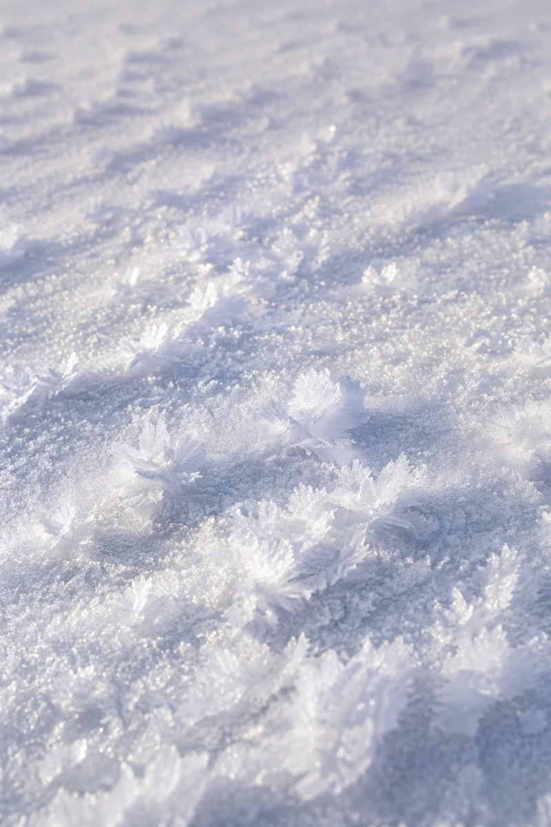 Untouched Snow Crystal Texture Background