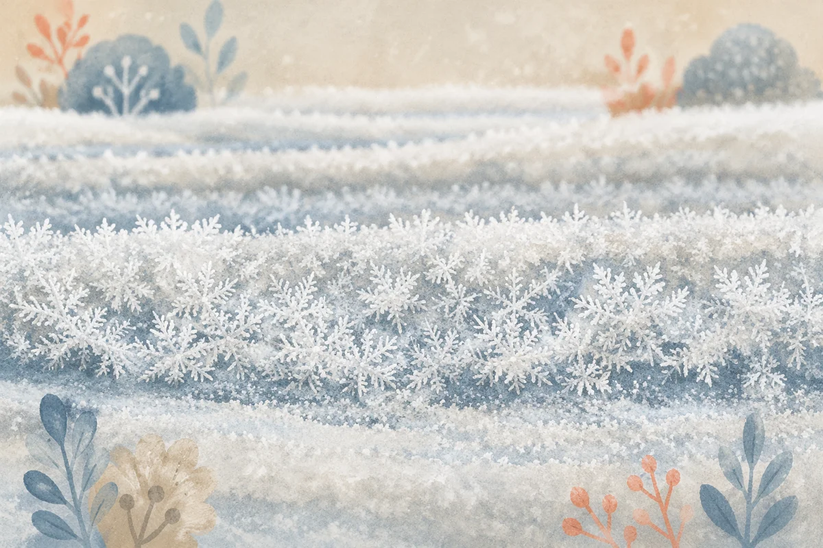 Soft Snow Crystal Winter Texture Background