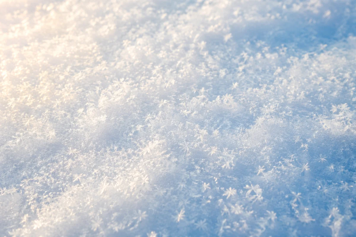 Pristine Snow Crystal Winter Background